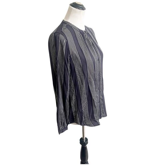 Rails Elouise Segrada Stripe Button Down Blouse Black White Size Small NWT - Picture 7 of 11